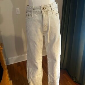 River Island Cream Straight Leg Jeans